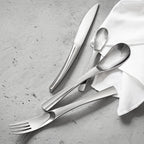 XY MIRROR FINISH Cutlery set for 24 place settings solid handle serrated