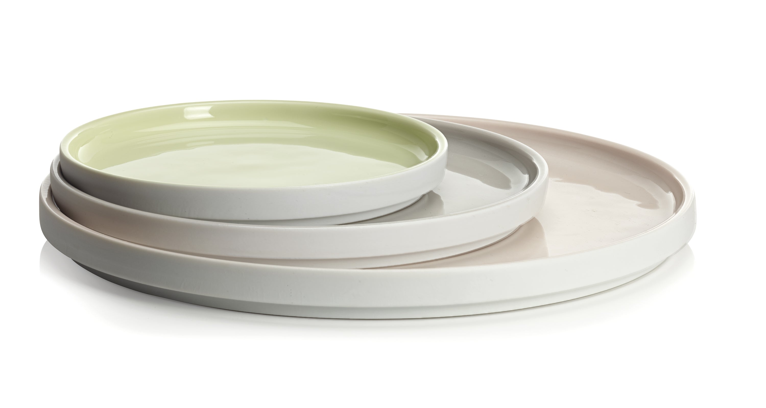 LA VAISSELLE DE L'ECONOME BLANCHE Coffret 4 assiettes 24 cm