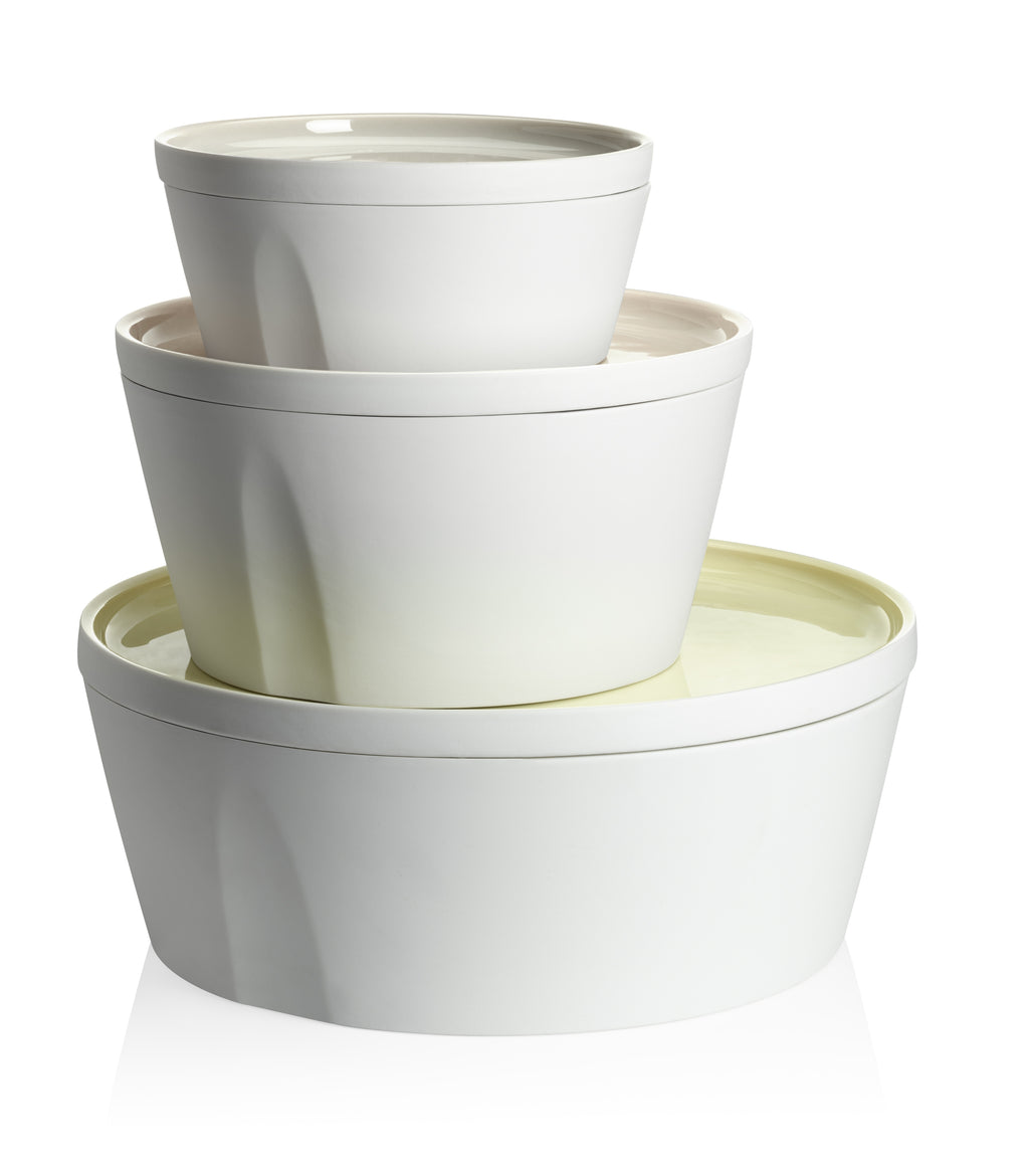LA VAISSELLE DE L'ECONOME ARTICHAUT VERT Coffret bol droit et assiette 24 cm