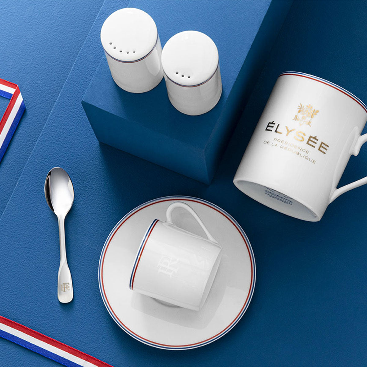 DEGRENNE ELYSEE Coffret service à café République française