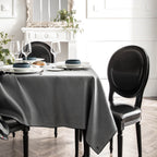 NUANCES COTON & LIN GRIS DEGRENNE Nappe carrée 180 x 180 cm