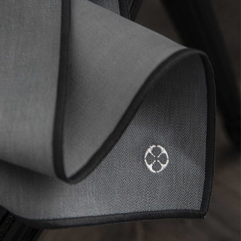 NUANCES COTON & LIN GRIS DEGRENNE Lot de 4 serviettes 50 x 40 cm