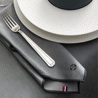 NUANCES COTON & LIN GRIS DEGRENNE Lot de 4 serviettes 50 x 40 cm