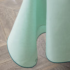 NUANCES COTON & LIN VERT MENTHE Nappe carrée 180 x 180 cm