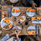 DESTINATION FORET Set of 6 plates 23 cm