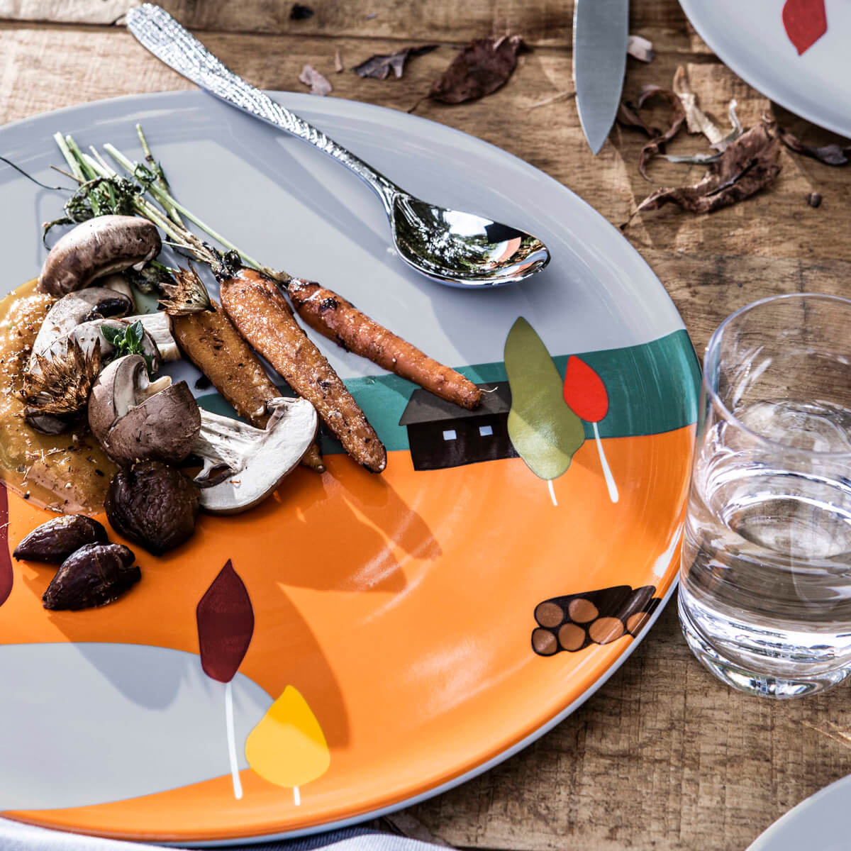 DESTINATION FORET Set of 6 plates 23 cm