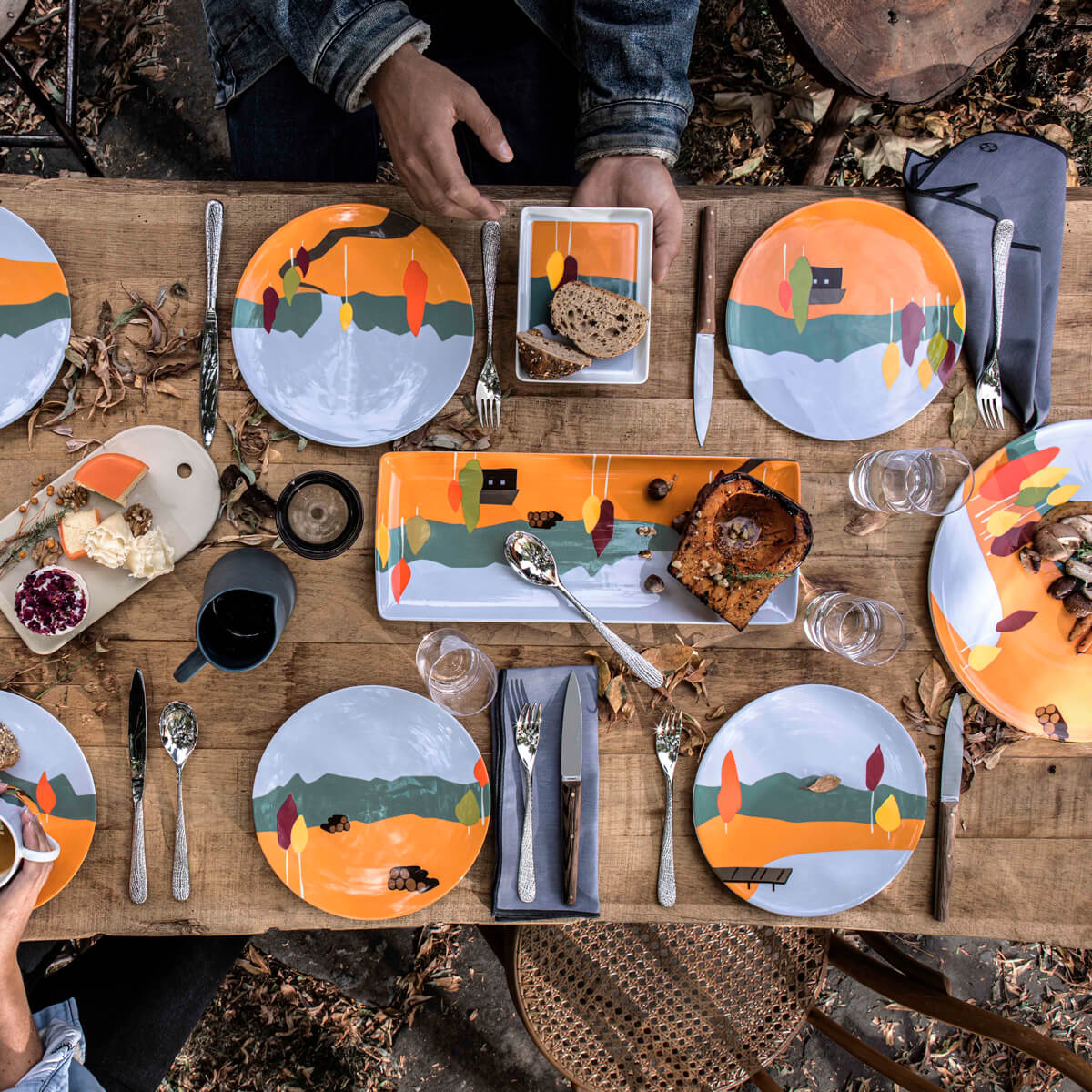 DESTINATION FORET Cake dish 40 x 16 cm