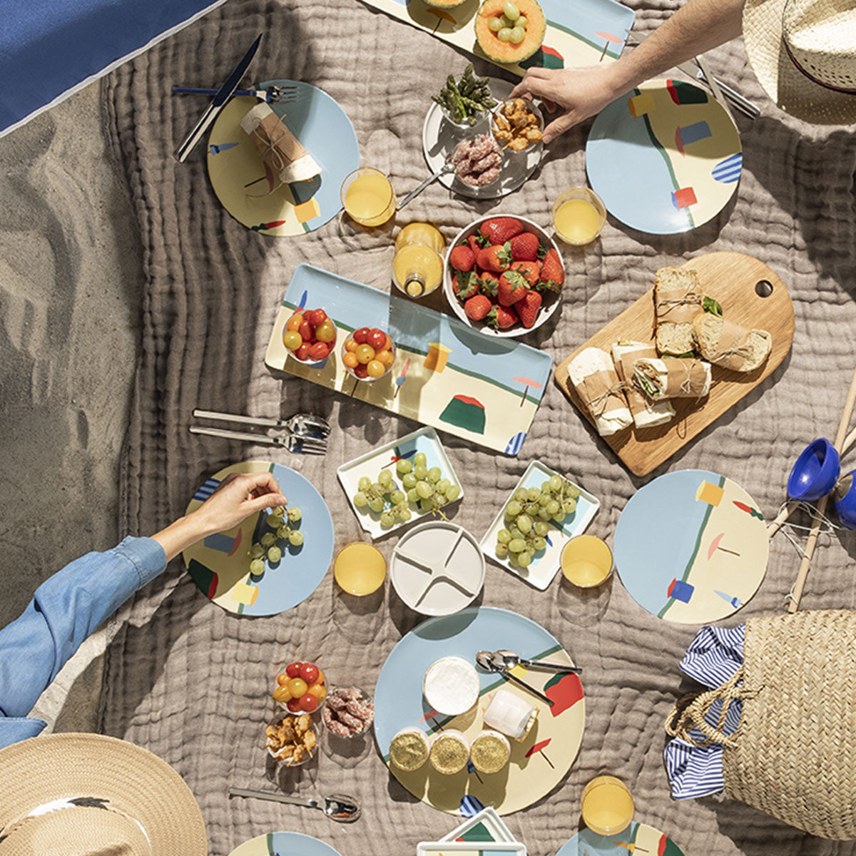 DESTINATION MER Cake dish 40 x 16 cm