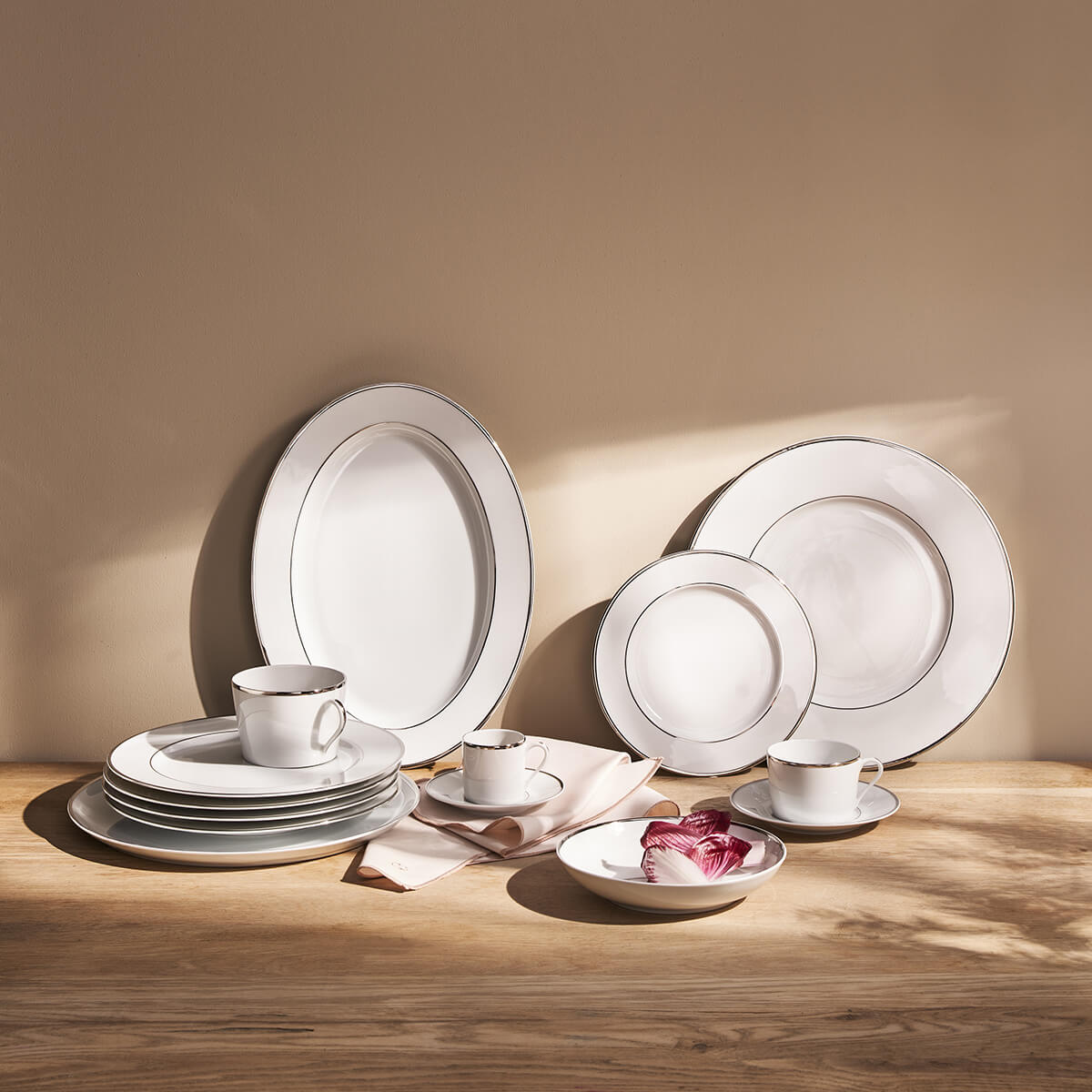GALON PLATINIUM COLOR  Dessert plate 21,5 cm