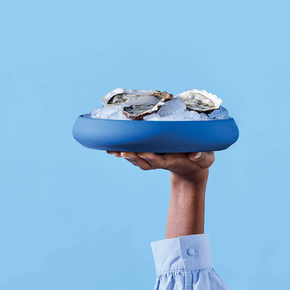 GOURMET BLUE Large casserole 22 cm