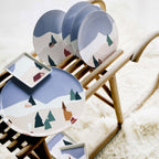 DESTINATION MONTAGNESet of 6 plates 23 cm
