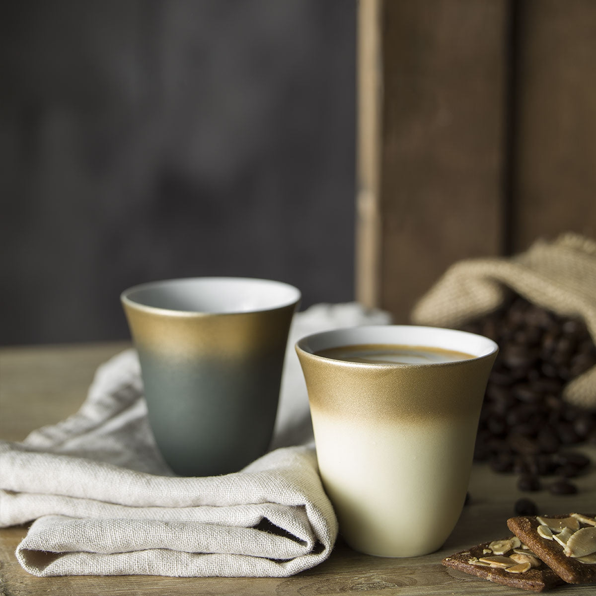 ILLUSIONS MULTICOLOR Set of 4 mocha cups 7 cl