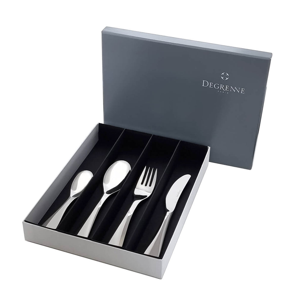 PETIT GOURMET CLASS 1 SILVER PLATED Gift box of 4 cutlery