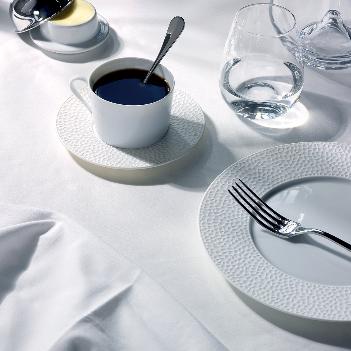 COLLECTION L FRAGMENT WHITE Coffee/expresso saucer 12,6 cm