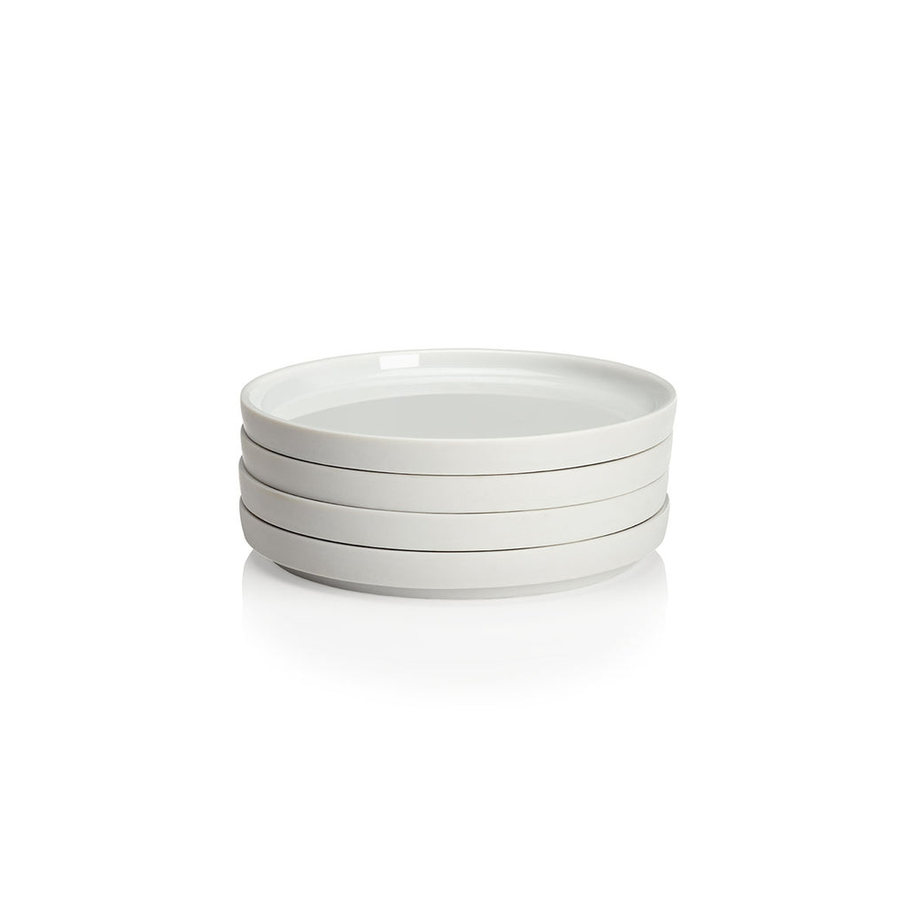 LA VAISSELLE DE L'ECONOME WHITE Set of 4 plates 14 cm