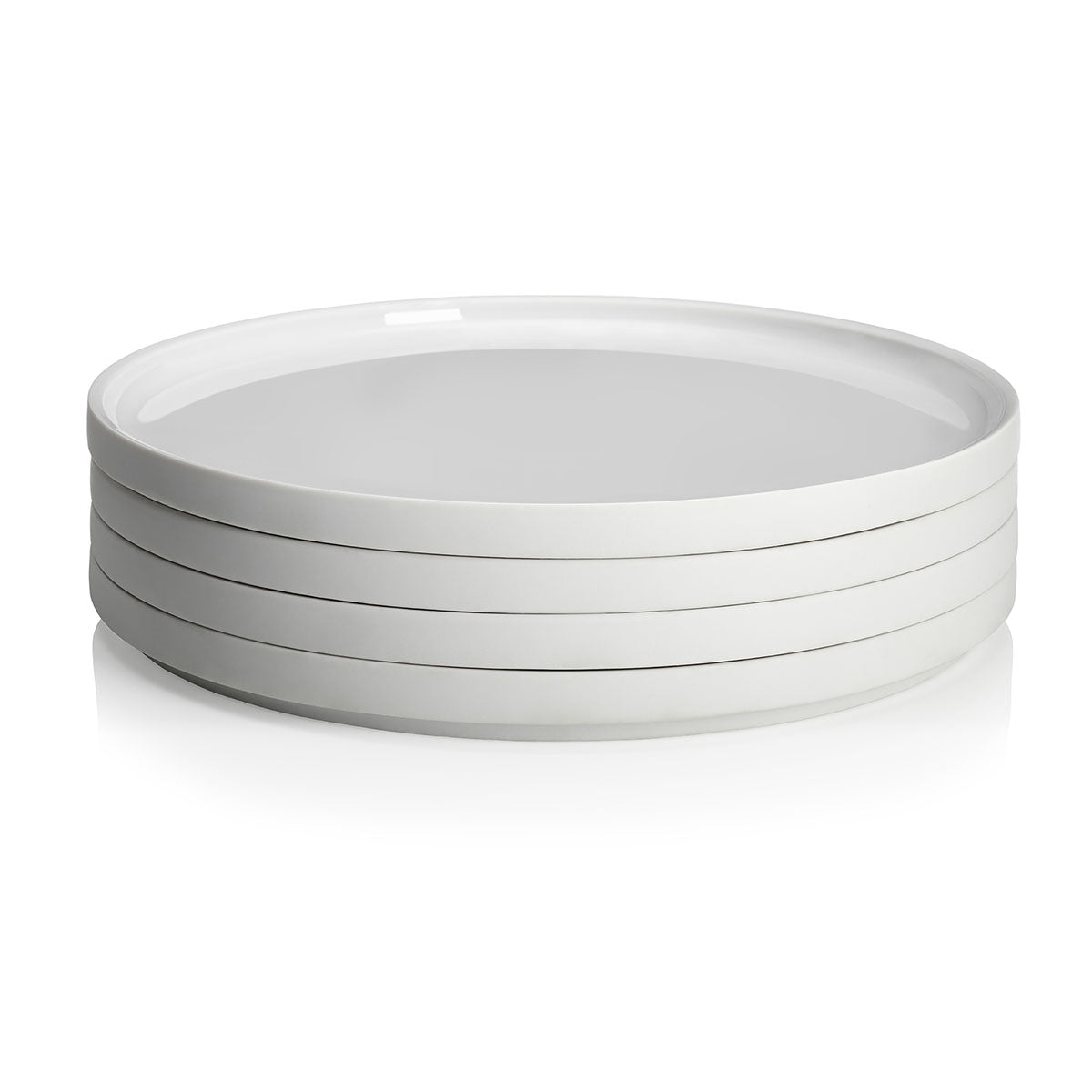 LA VAISSELLE DE L'ECONOME BLANCHE Coffret 4 assiettes 24 cm