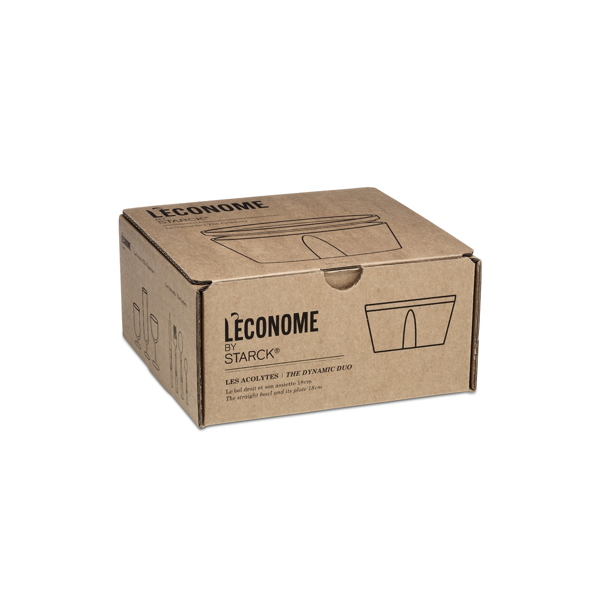 LA VAISSELLE DE L'ECONOME RUTABAGA Set of straight bowl and plate 18 cm