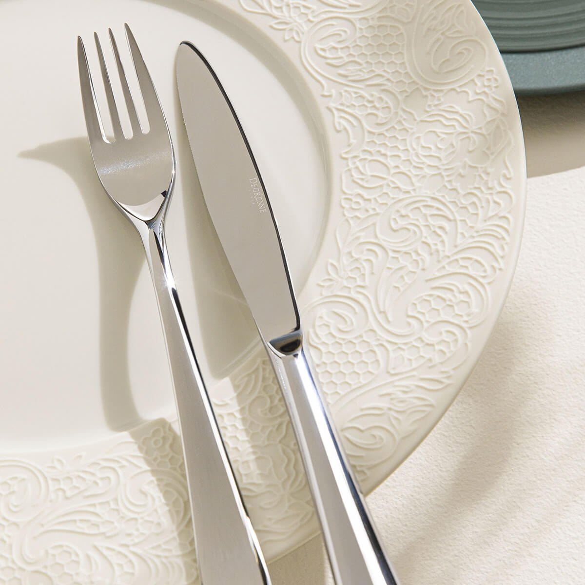 Image du produit: COLLECTION L COUTURE IVORY Dessert plate 24 cm