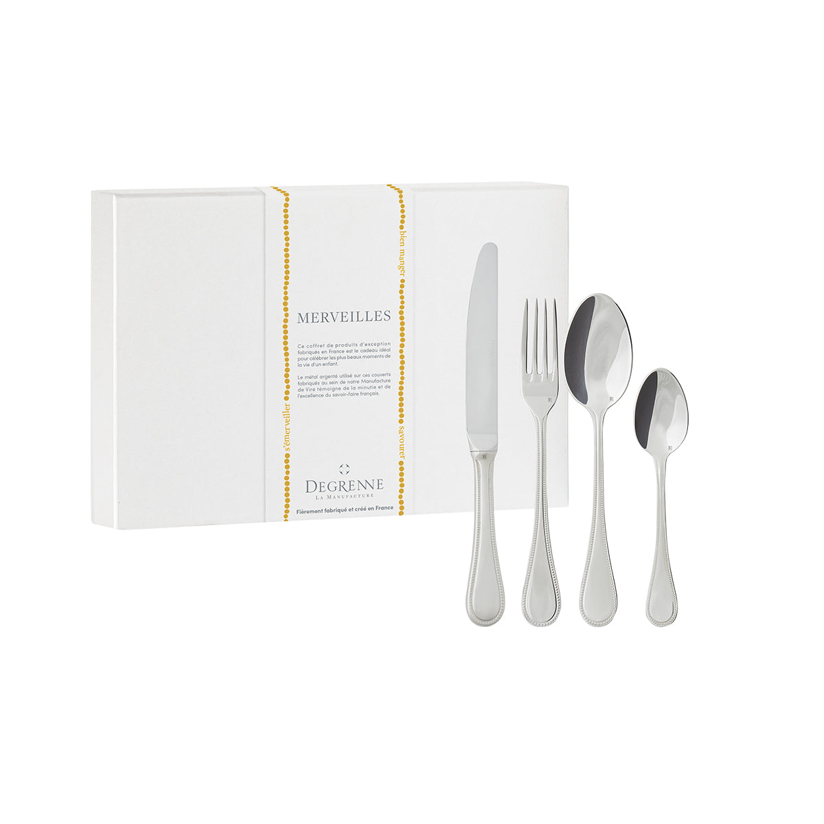 Image du produit: MERVEILLES SILVER PLATED 4 Pieces silver plated cutlery set