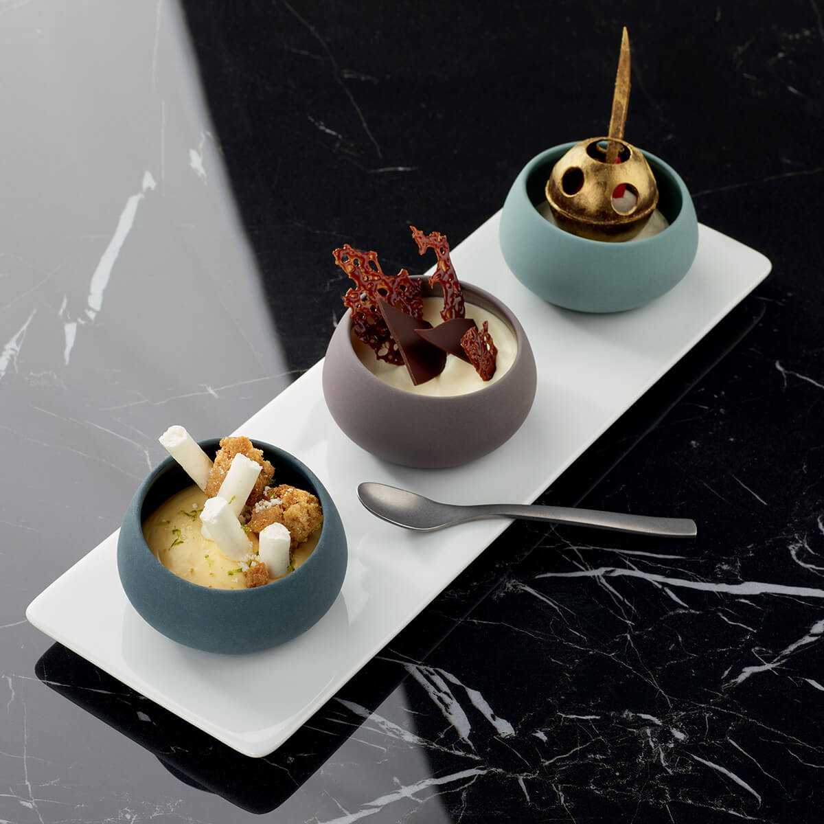 BAHIA BROWN BASALT Mini bevelled casserole 7 cl