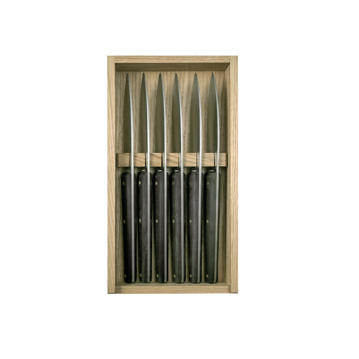 MIRAGE LES ESSENCES Coffret 6 couteaux à steak manche ébène