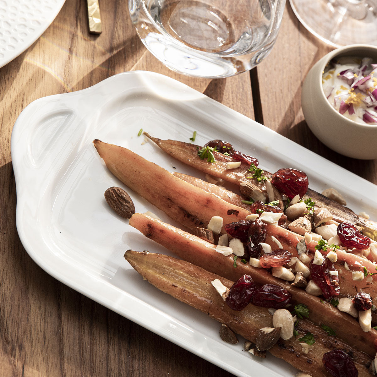 COLLECTION L WHITE Cake dish 35 x 15 cm