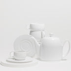 SALAM MONOCHROME Théière 6 tasses cloche blanche