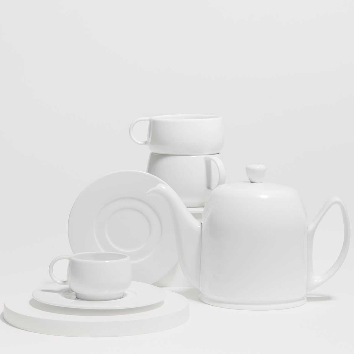 SALAM MONOCHROME Théière 6 tasses cloche blanche