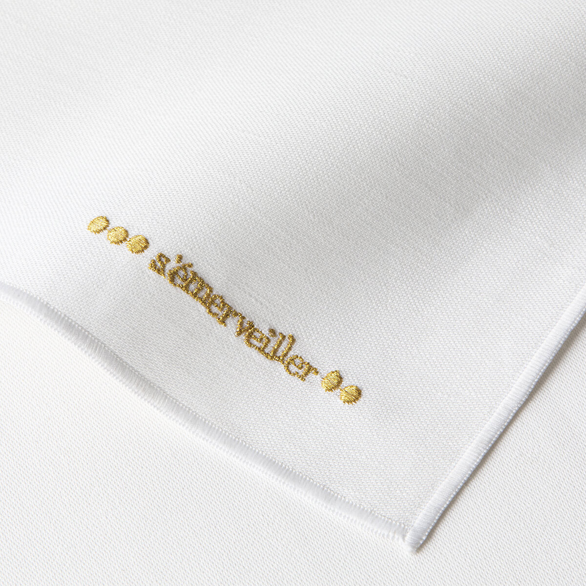 NUANCES COTON & LIN KING GOLD Set of 4 rectangular napkings 50 x 40 cm