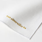 NUANCES COTON & LIN OR Lot de 4 serviettes 50 x 40 cm