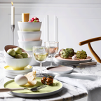 LA VAISSELLE DE L'ECONOME WHITE Set of straight bowl and plate 18 cm