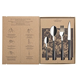 L'E STARCK BLACK TRUFFLE Cutlery set for 24 place settings
